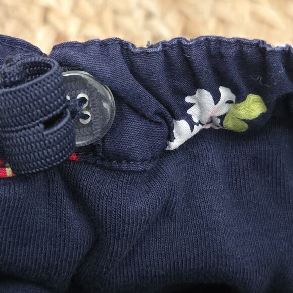 VTG Gymboree Cherry Cute Blue Red White Blossoms Layered Skirt Size 5 - Picture 4 of 5